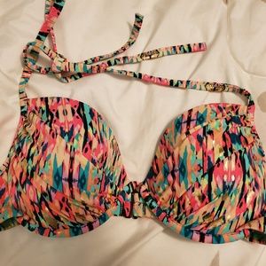 34D Multicolor Shade & Shore bikini top